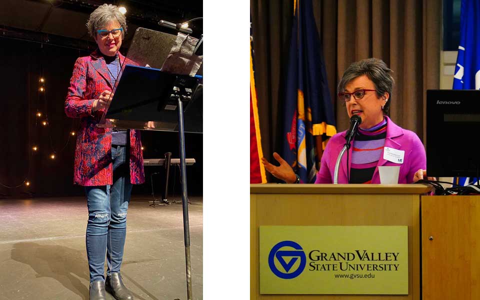 Pamela at Acton Institute in Grand Rapids | Artist and speaker Pamela Alderman