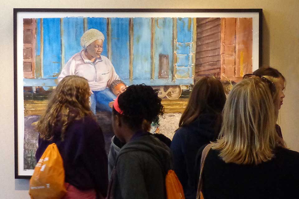 Courage Ablaze and visitors at ArtPrize 2012